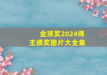 金球奖2024得主颁奖图片大全集