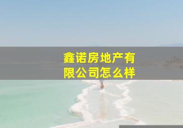 鑫诺房地产有限公司怎么样