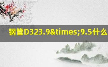 钢管D323.9×9.5什么意思