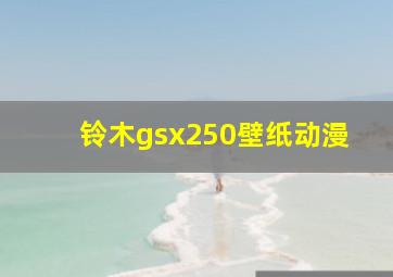 铃木gsx250壁纸动漫