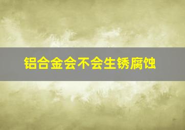 铝合金会不会生锈腐蚀