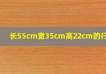 长55cm宽35cm高22cm的行李箱