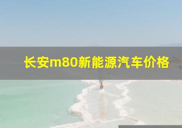 长安m80新能源汽车价格