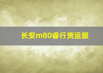 长安m80睿行货运版