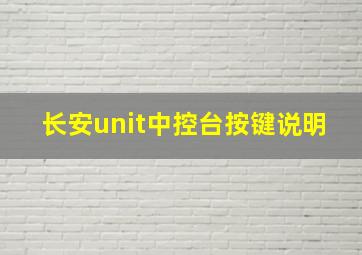 长安unit中控台按键说明