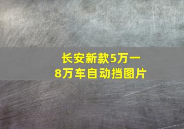 长安新款5万一8万车自动挡图片