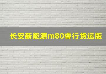 长安新能源m80睿行货运版