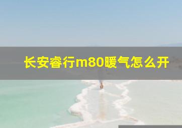 长安睿行m80暖气怎么开