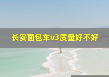 长安面包车v3质量好不好