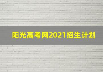 阳光高考网2021招生计划