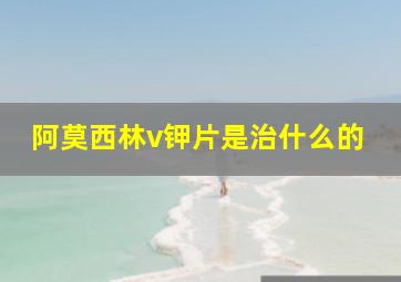 阿莫西林v钾片是治什么的