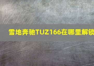 雪地奔驰TUZ166在哪里解锁