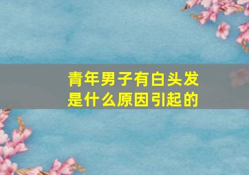 青年男子有白头发是什么原因引起的