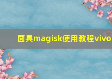 面具magisk使用教程vivo