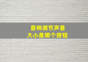 音响调节声音大小是哪个按钮