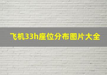 飞机33h座位分布图片大全