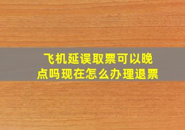 飞机延误取票可以晚点吗现在怎么办理退票