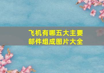 飞机有哪五大主要部件组成图片大全