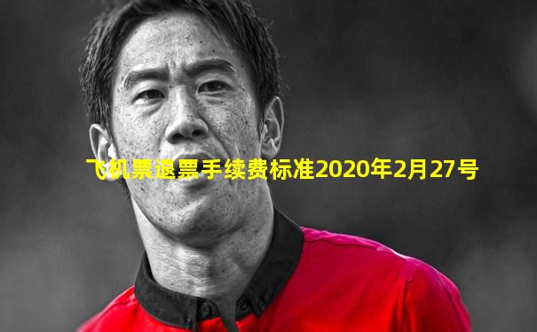 飞机票退票手续费标准2020年2月27号