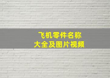 飞机零件名称大全及图片视频