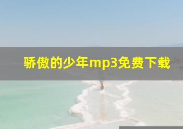 骄傲的少年mp3免费下载