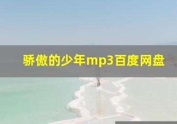 骄傲的少年mp3百度网盘