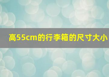 高55cm的行李箱的尺寸大小