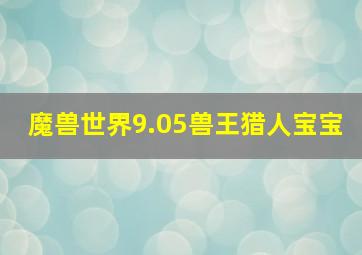 魔兽世界9.05兽王猎人宝宝