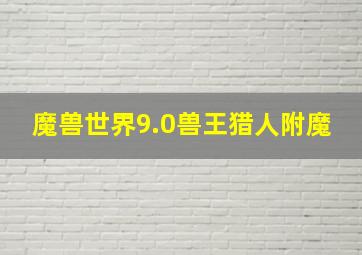 魔兽世界9.0兽王猎人附魔