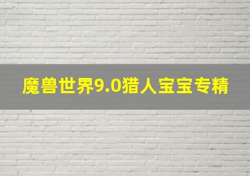 魔兽世界9.0猎人宝宝专精