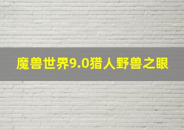 魔兽世界9.0猎人野兽之眼