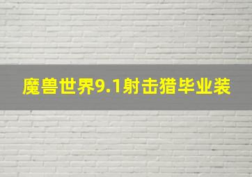 魔兽世界9.1射击猎毕业装