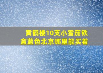 黄鹤楼10支小雪茄铁盒蓝色北京哪里能买着