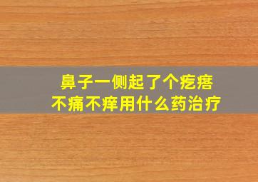 鼻子一侧起了个疙瘩不痛不痒用什么药治疗