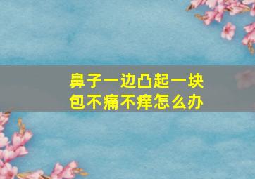 鼻子一边凸起一块包不痛不痒怎么办