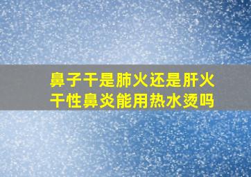 鼻子干是肺火还是肝火干性鼻炎能用热水烫吗