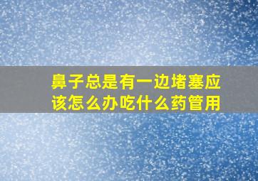 鼻子总是有一边堵塞应该怎么办吃什么药管用