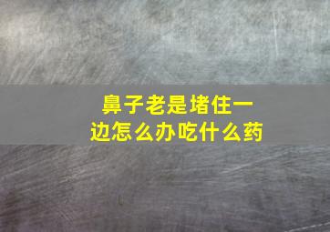 鼻子老是堵住一边怎么办吃什么药