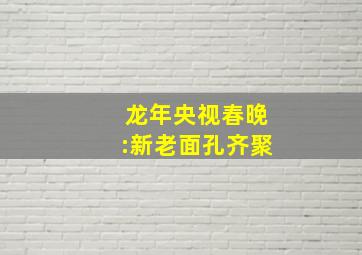 龙年央视春晚:新老面孔齐聚