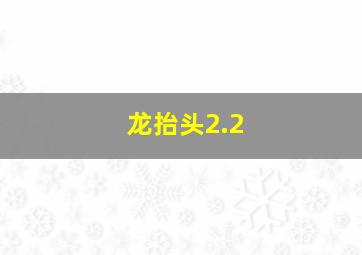 龙抬头2.2