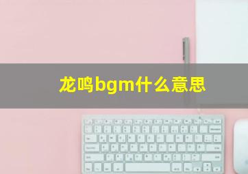 龙鸣bgm什么意思