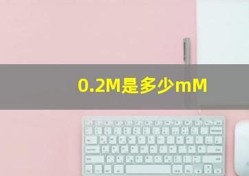 0.2M是多少mM