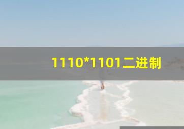 1110*1101二进制