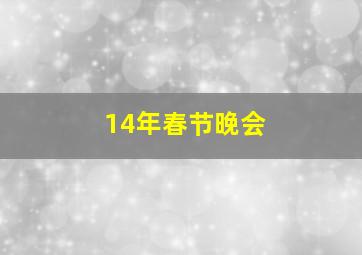 14年春节晚会