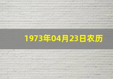 1973年04月23日农历