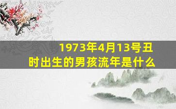 1973年4月13号丑时出生的男孩流年是什么