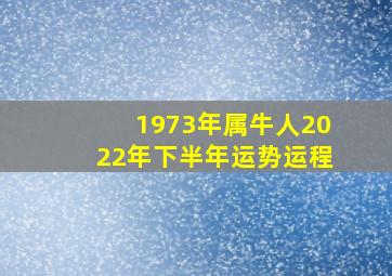 1973年属牛人2022年下半年运势运程