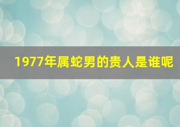 1977年属蛇男的贵人是谁呢