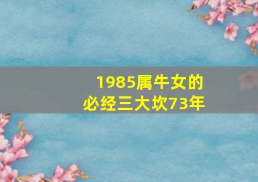 1985属牛女的必经三大坎73年