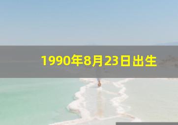 1990年8月23日出生